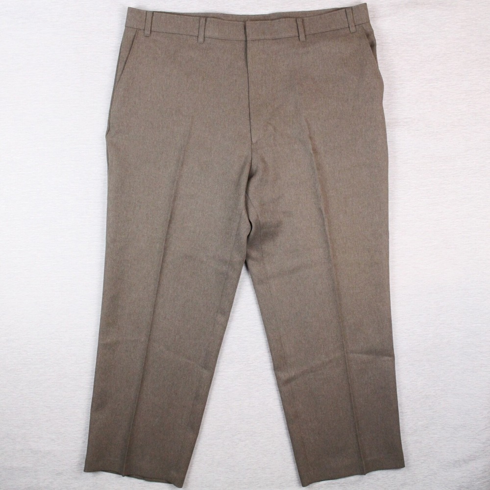 Levi's Action Slacks Pants Mens Size 40x28 Brown Polyester Vintage USA